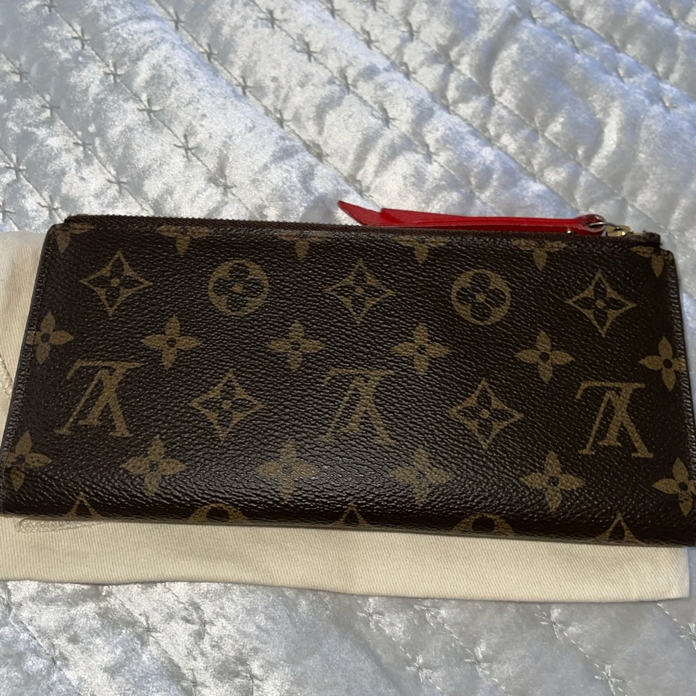 Louis Vuitton Monogram Adele Long Canvas Wallet E… - image 1